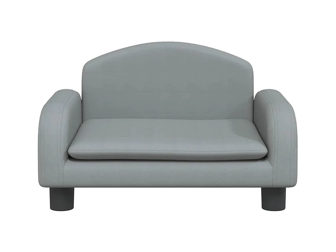 Cama para perros de tela gris claro 50x40x30 cm