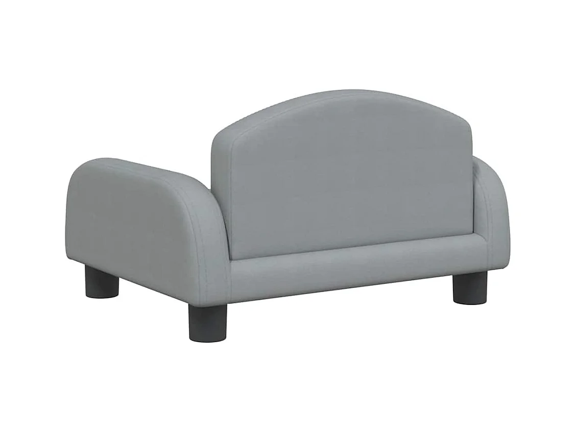Cama para perros de tela gris claro 50x40x30 cm