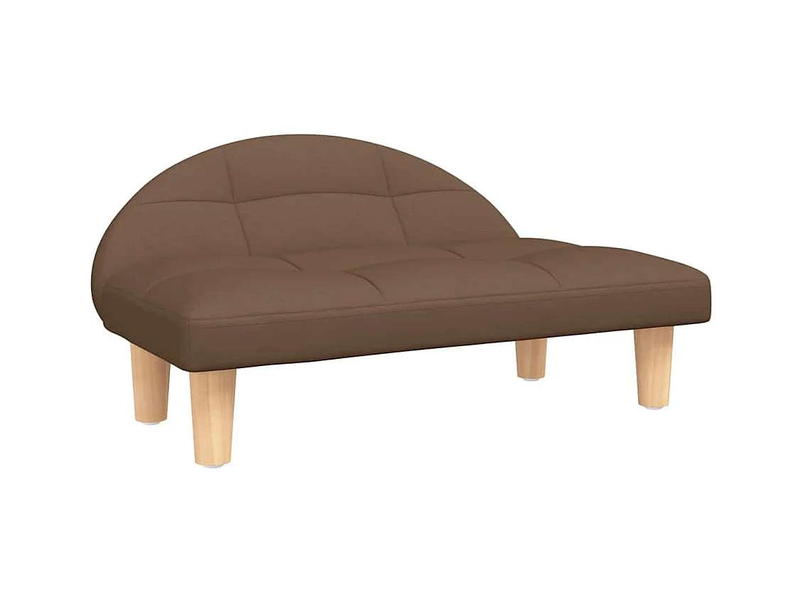 Lit pour chien marron 70x52x30 cm tissu