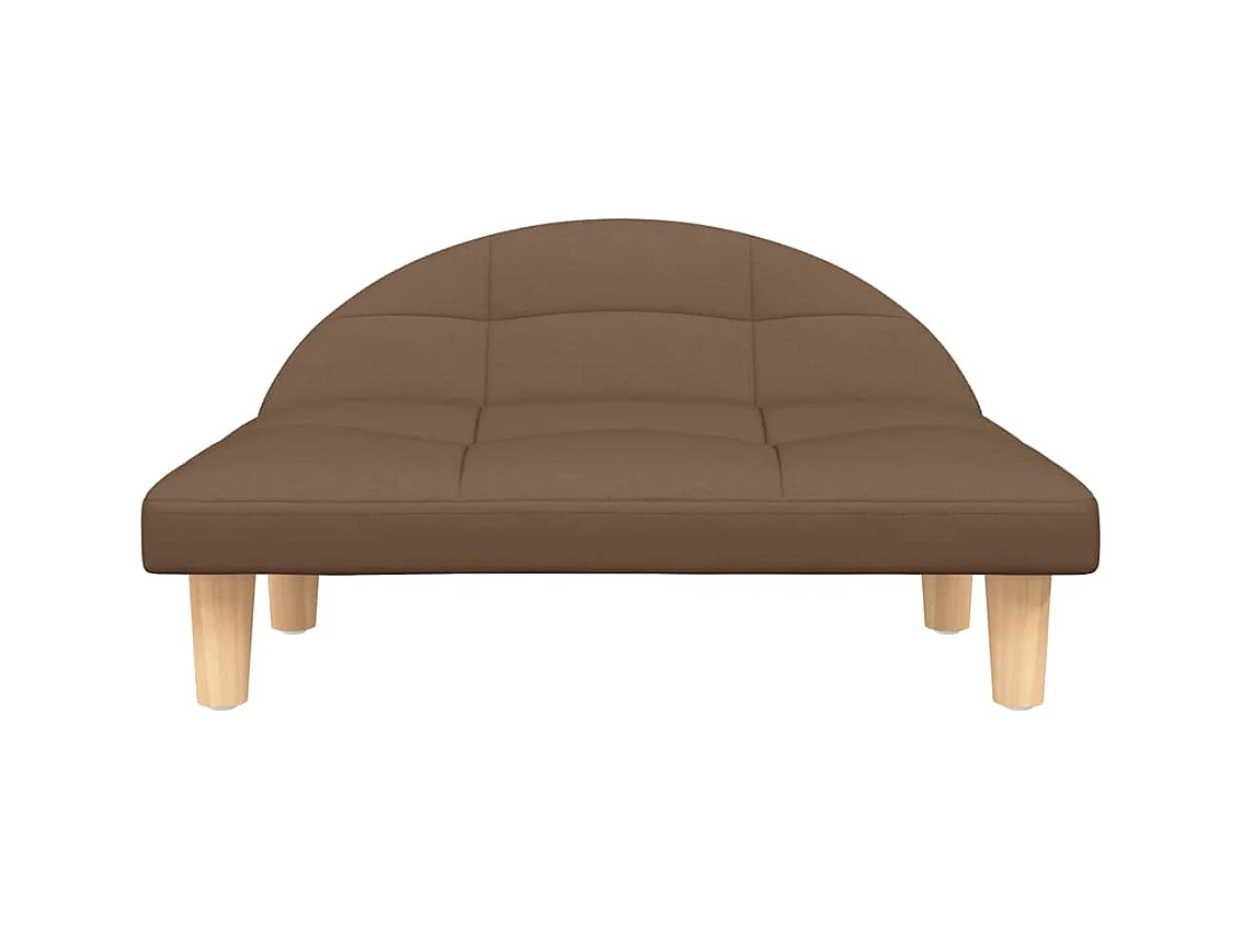 Lit pour chien marron 70x52x30 cm tissu