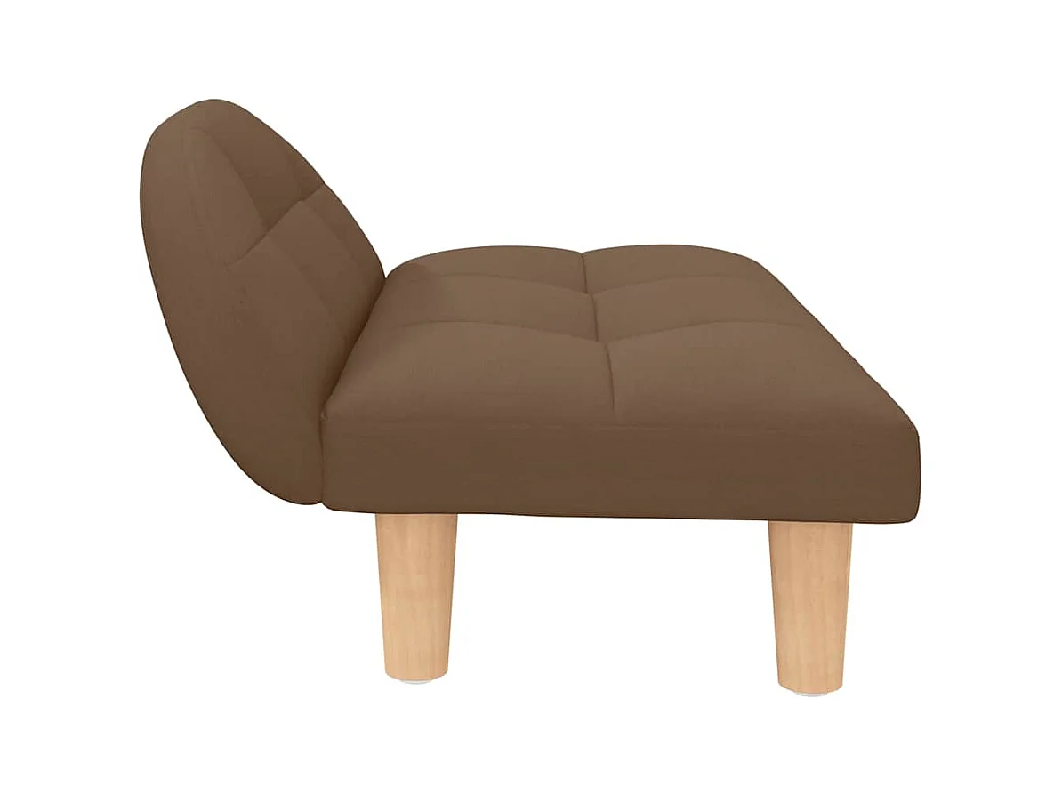 Lit pour chien marron 70x52x30 cm tissu