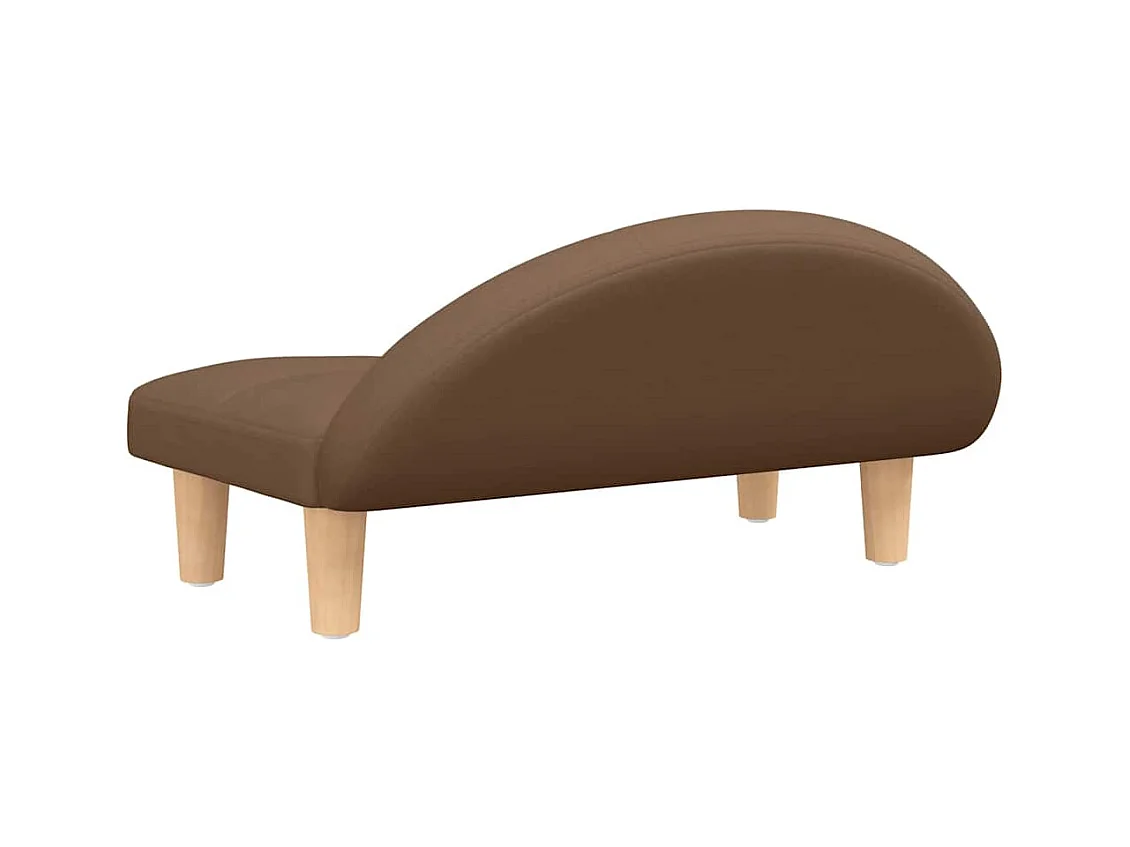 Lit pour chien marron 70x52x30 cm tissu