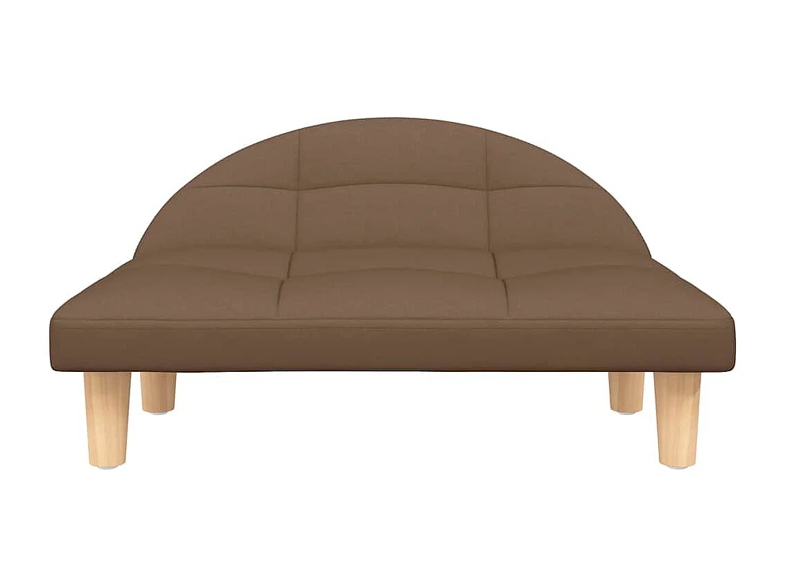 Cama para cães 70x52x30 cm tecido castanho