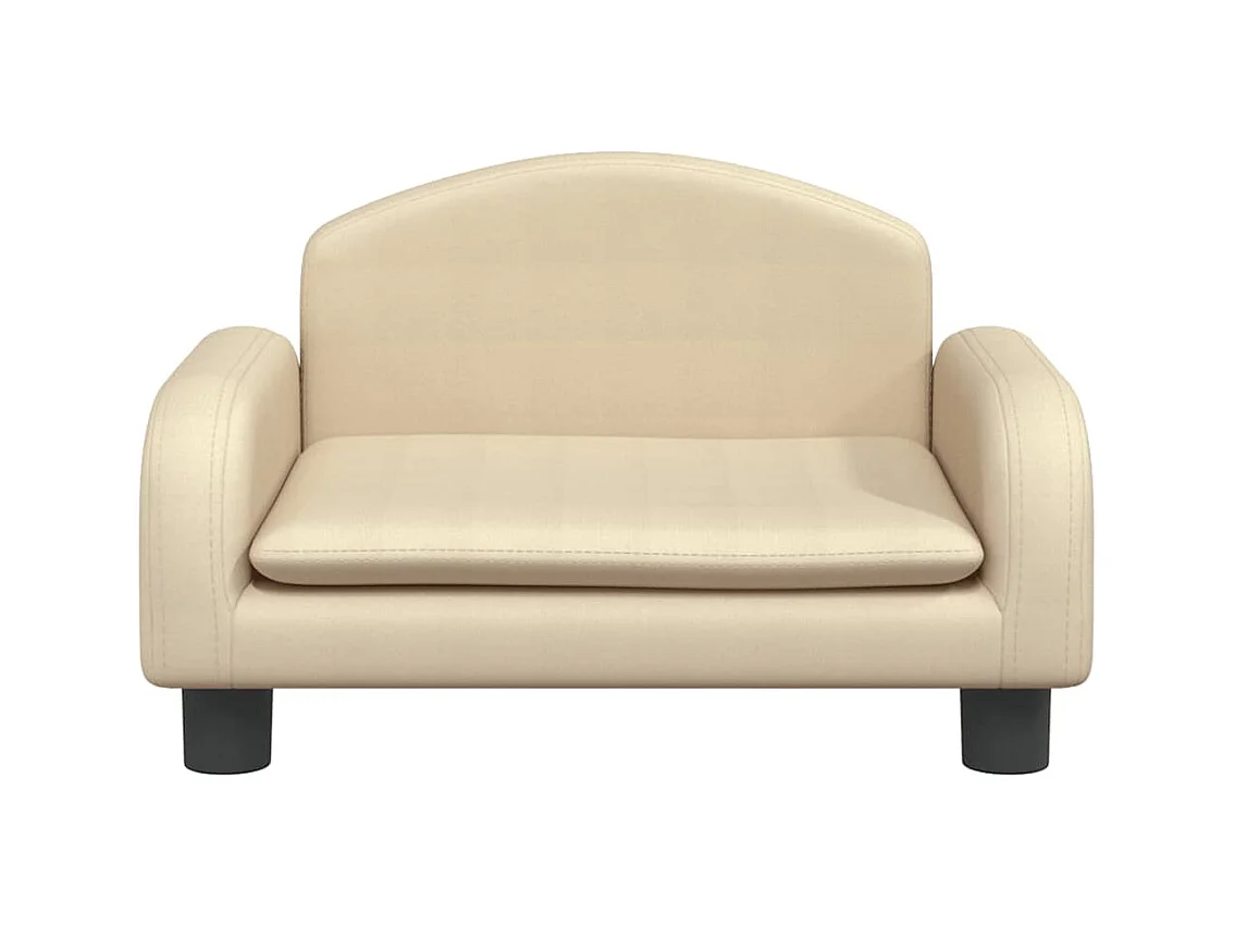 Cama para cães 50x40x30 cm tecido cor creme