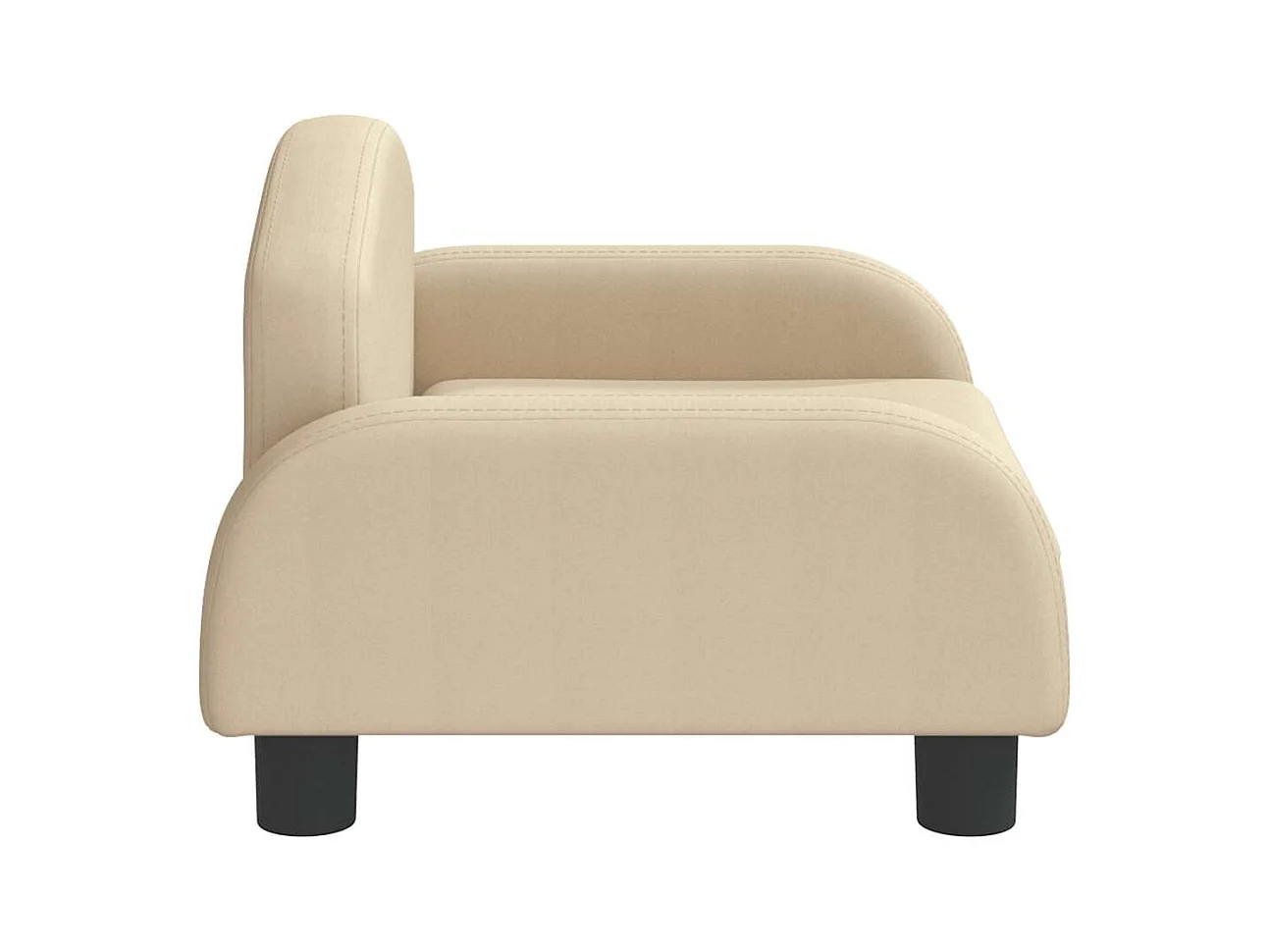 Cama para cães 50x40x30 cm tecido cor creme