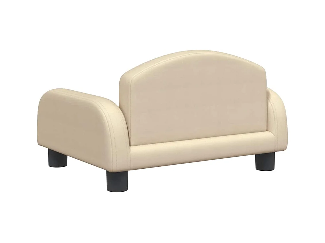 Cama para cães 50x40x30 cm tecido cor creme