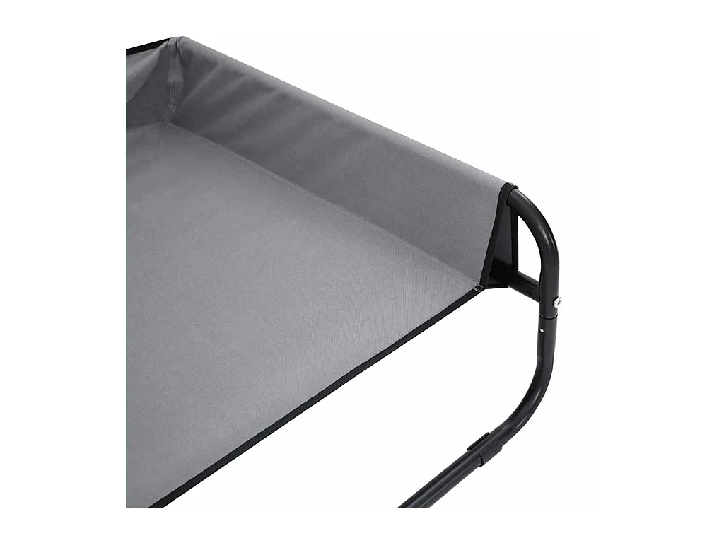 Cama para Cachorro Cinzento-claro ML Tecido Oxford e Aço