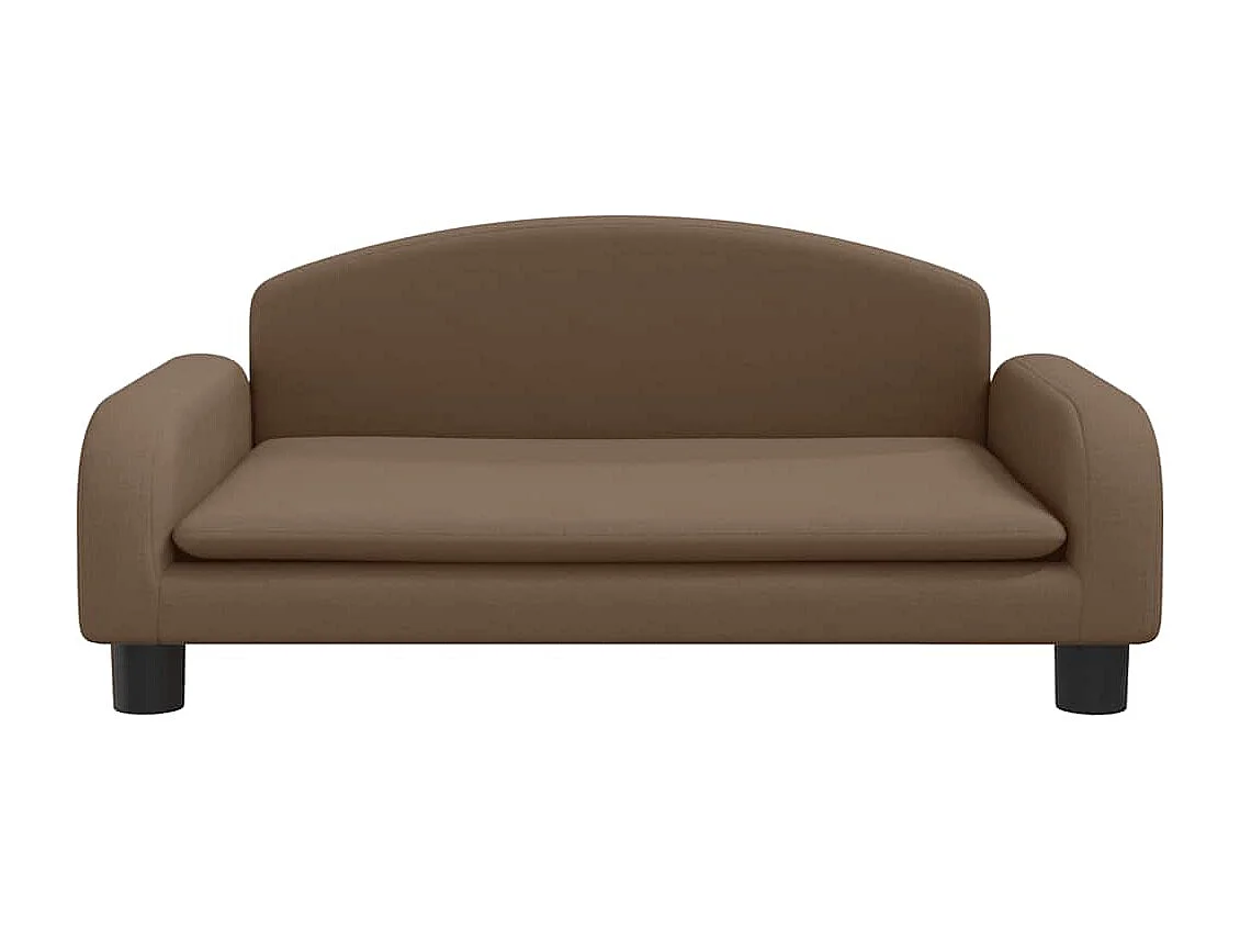 Cama para cães 70x45x30 cm tecido castanho