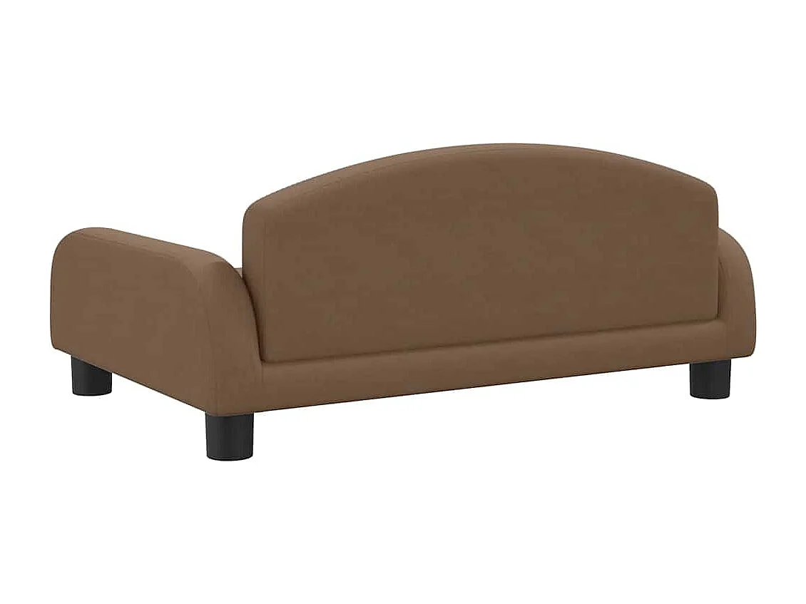 Cama para cães 70x45x30 cm tecido castanho