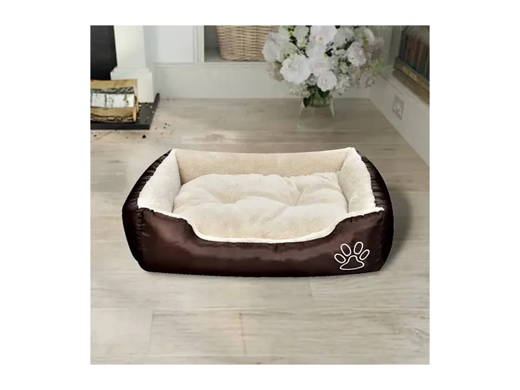 Hondenbed bruin en beige XXL