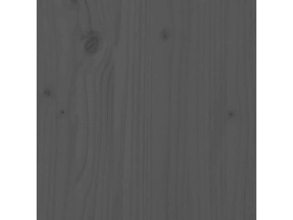 Lit pour chien Gris 65,5x50,5x70 cm Bois de pin solide