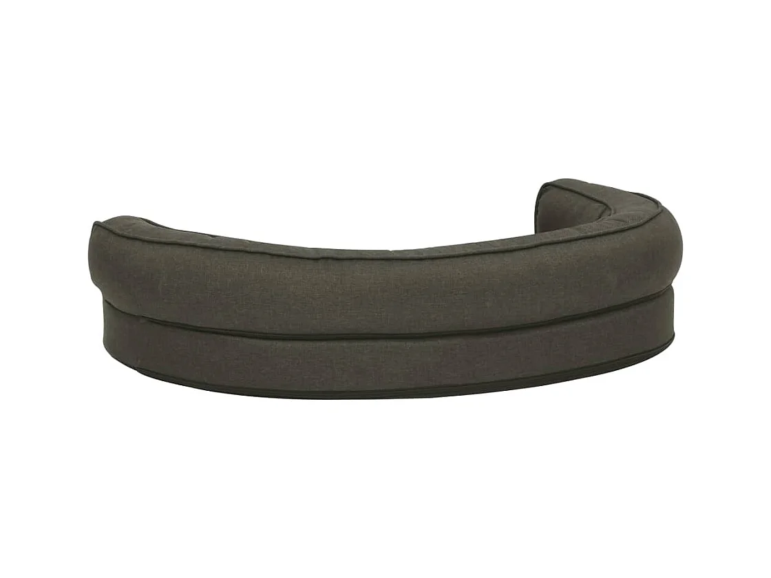 Colchón para cama de perro ergonómico gris oscuro 75x53 cm