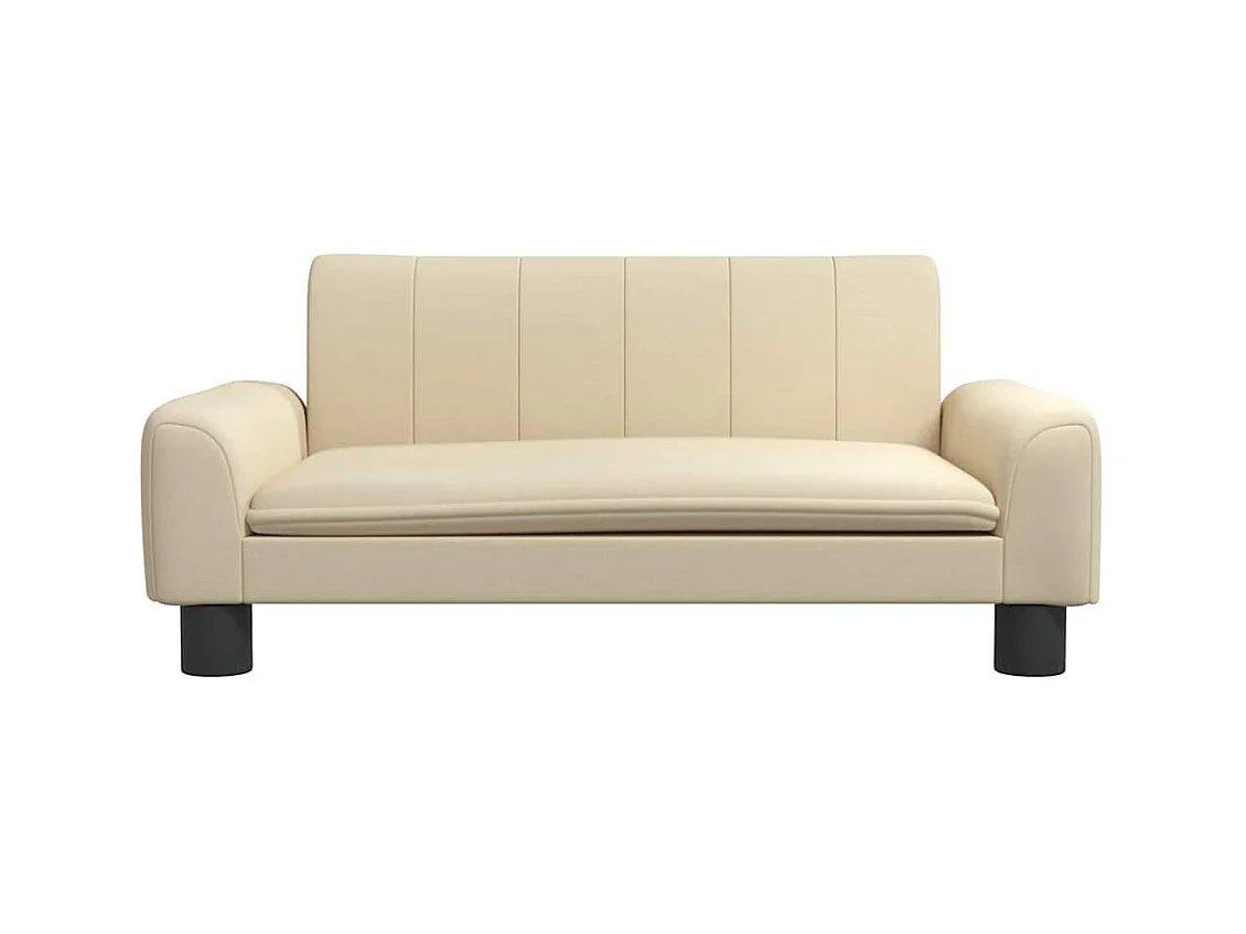 Cama para cães 70x45x30 cm tecido cor creme