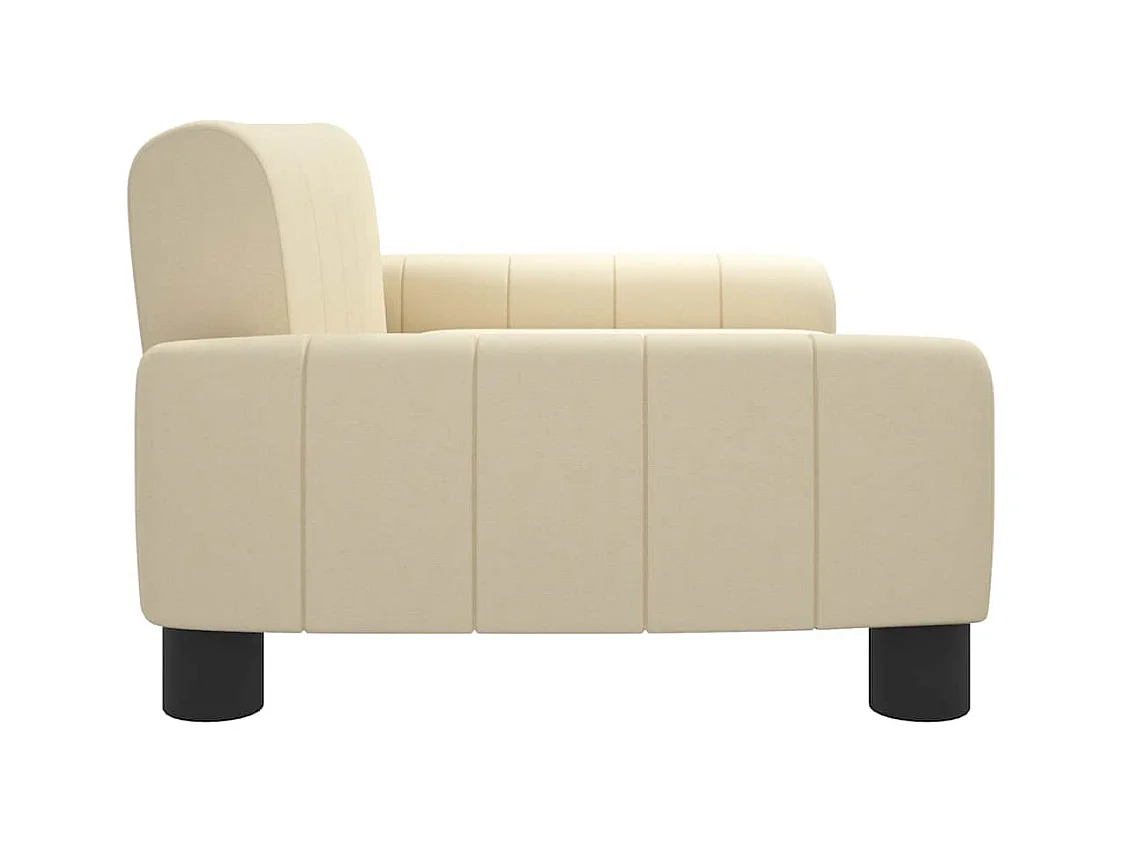 Cama para cães 70x45x30 cm tecido cor creme