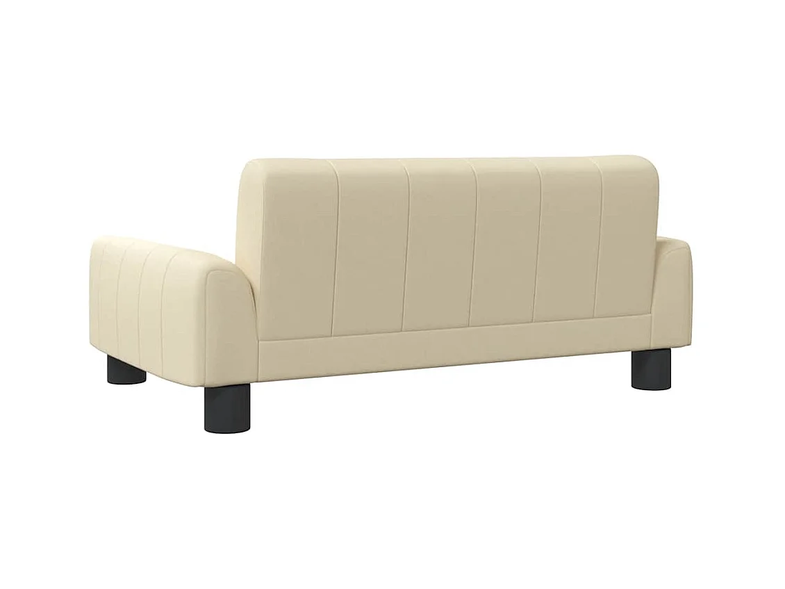 Cama para cães 70x45x30 cm tecido cor creme