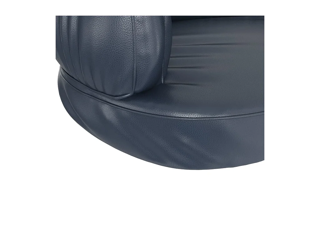 Cama p/ cães em espuma ergonómico 60x42cm couro artificial azul