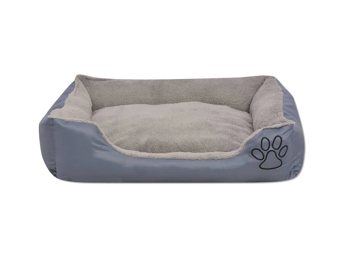 Cama para perro con cojín acolchado talla XXL gris
