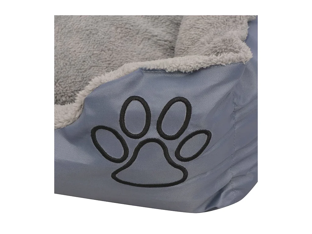 Cama para perro con cojín acolchado talla L gris