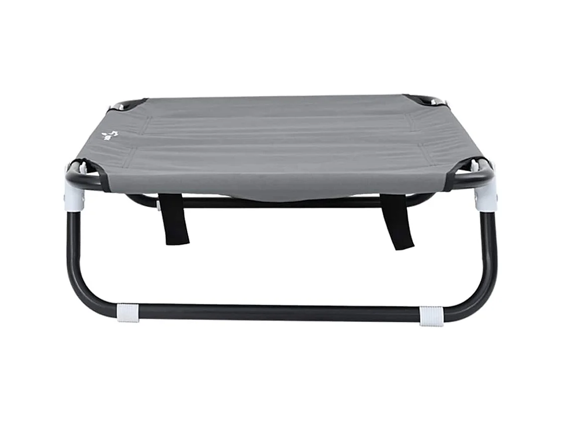 Cama para Cachorro Cinzento-claro s Tecido Oxford e Aço