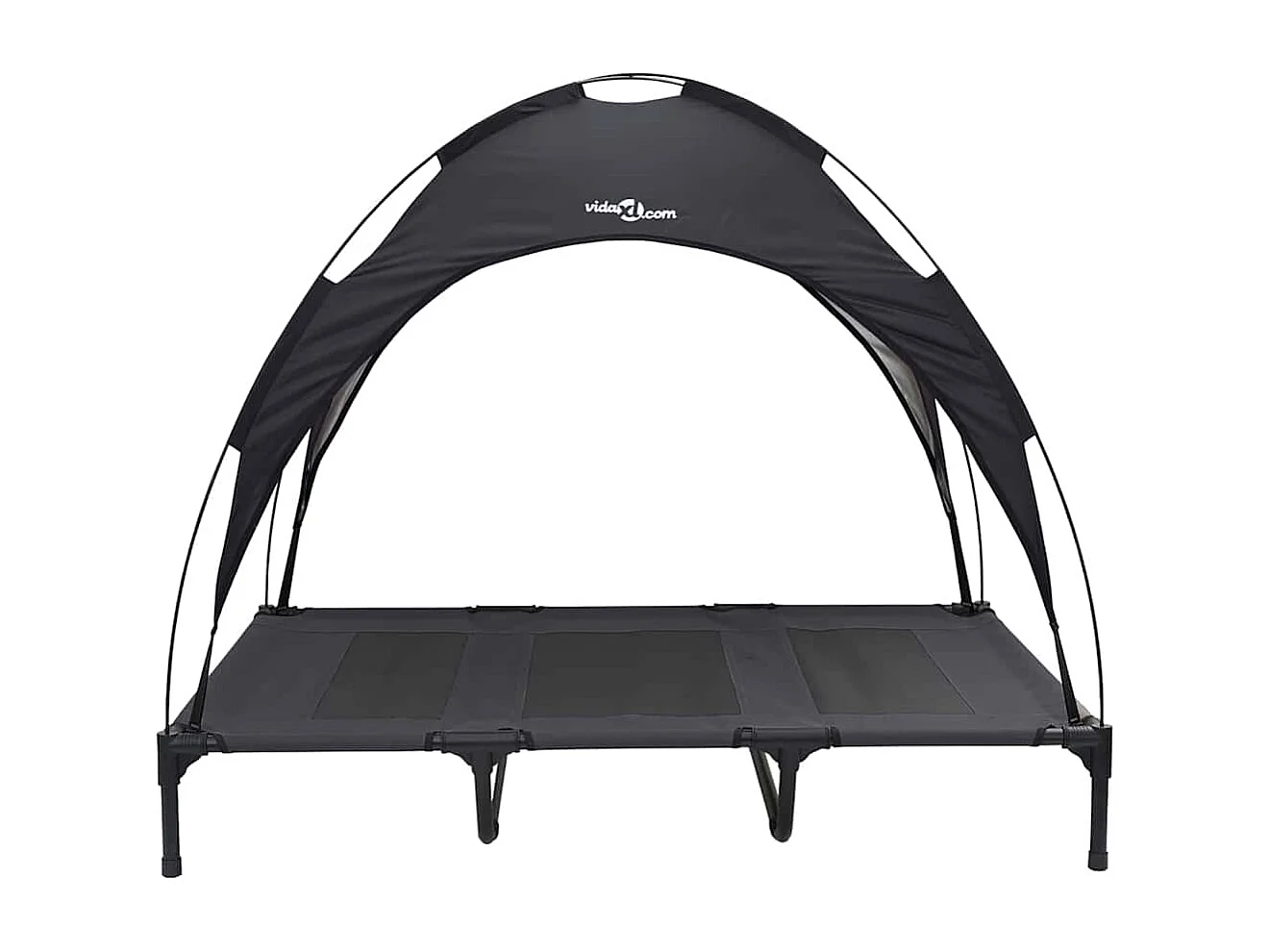 Lit pour Chien Noir xl Acier