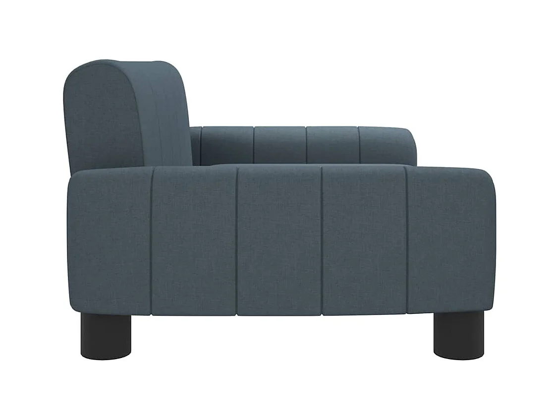 Cama para perros de tela gris oscuro 70x45x30 cm