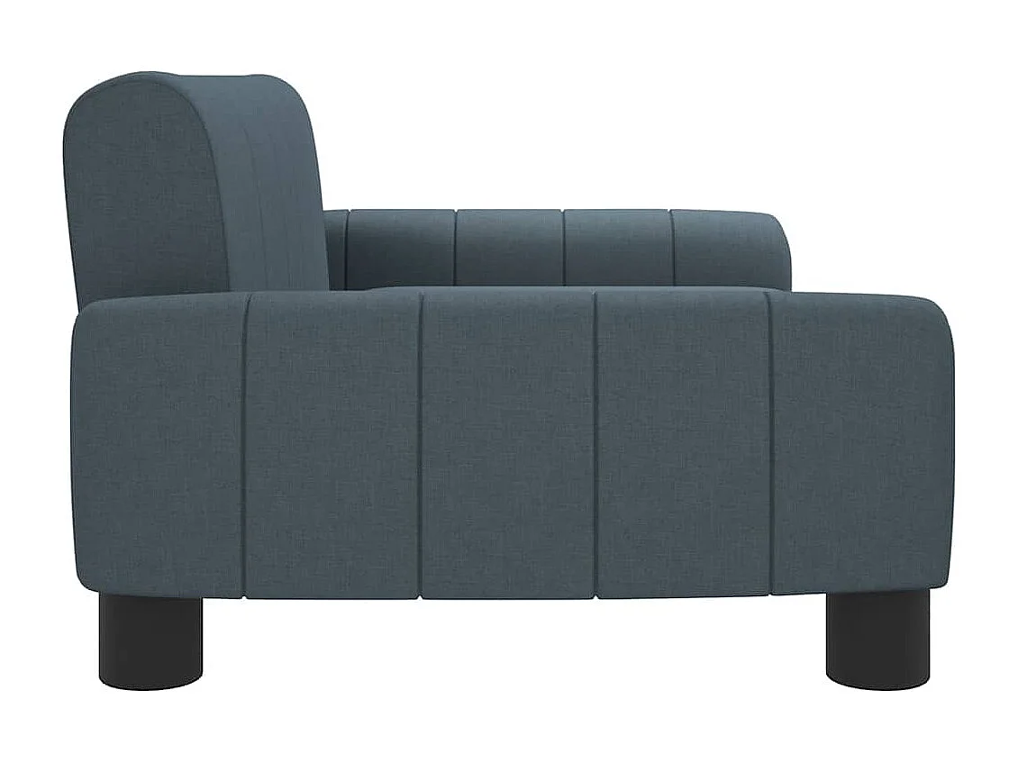 Lit pour chien gris foncé 70x45x30 cm tissu