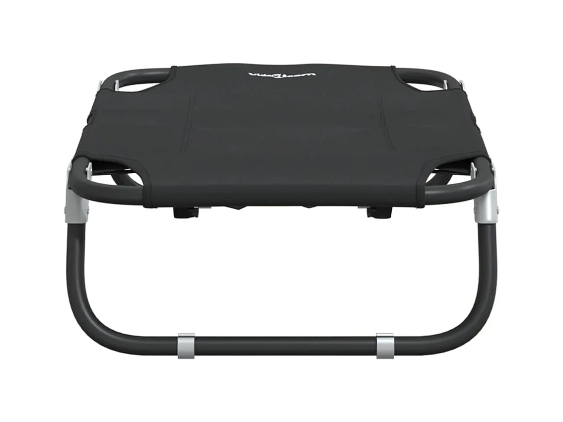 Cama para cães dobrável tecido oxford e aço antracite