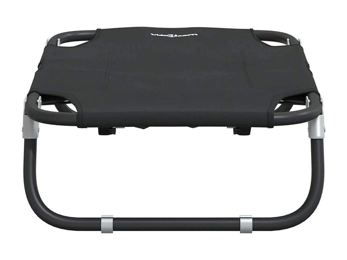 Lit pour chien pliable anthracite tissu Oxford et acier