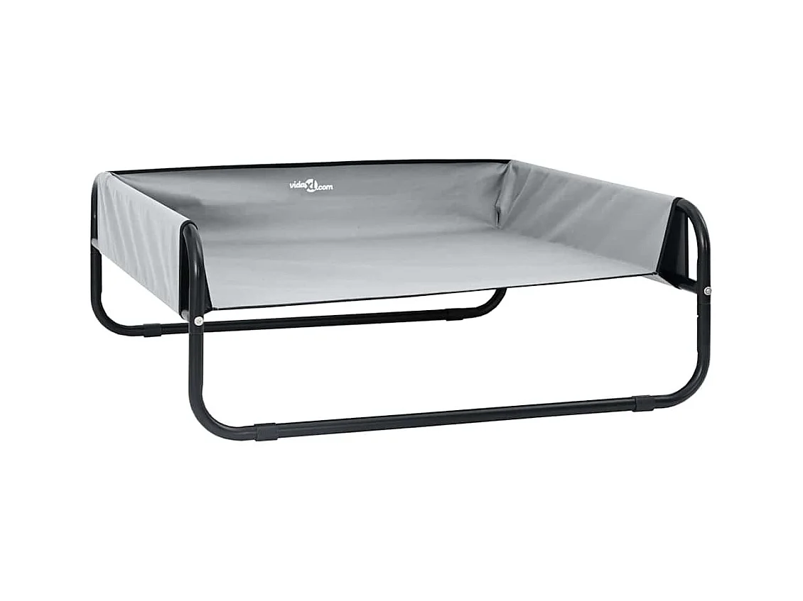 Cama para Cachorro Cinzento-claro s Tecido Oxford e Aço