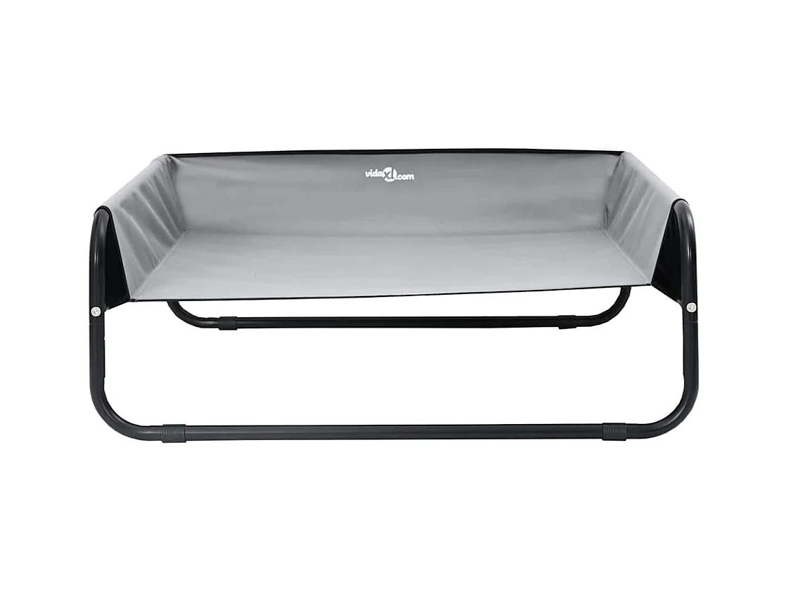 Cama para Cachorro Cinzento-claro s Tecido Oxford e Aço
