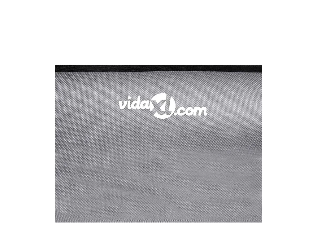 Cama para Cachorro Cinzento-claro s Tecido Oxford e Aço