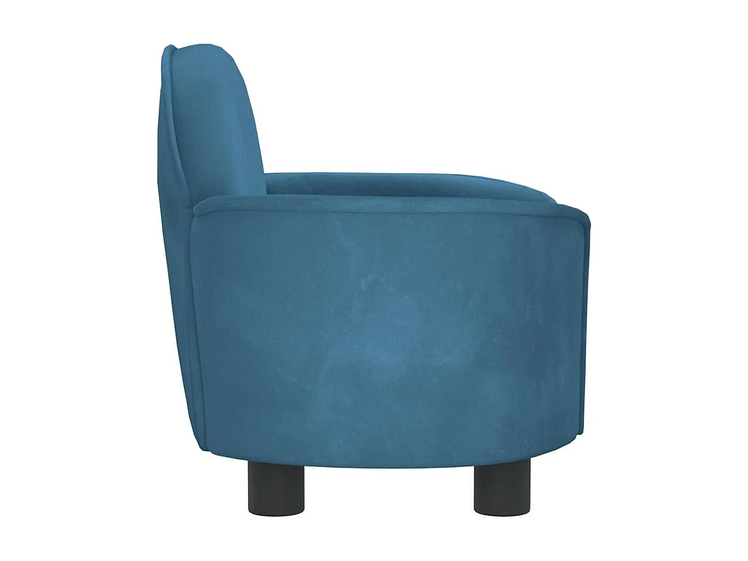 Lit pour chien bleu 66x40x45 cm velours