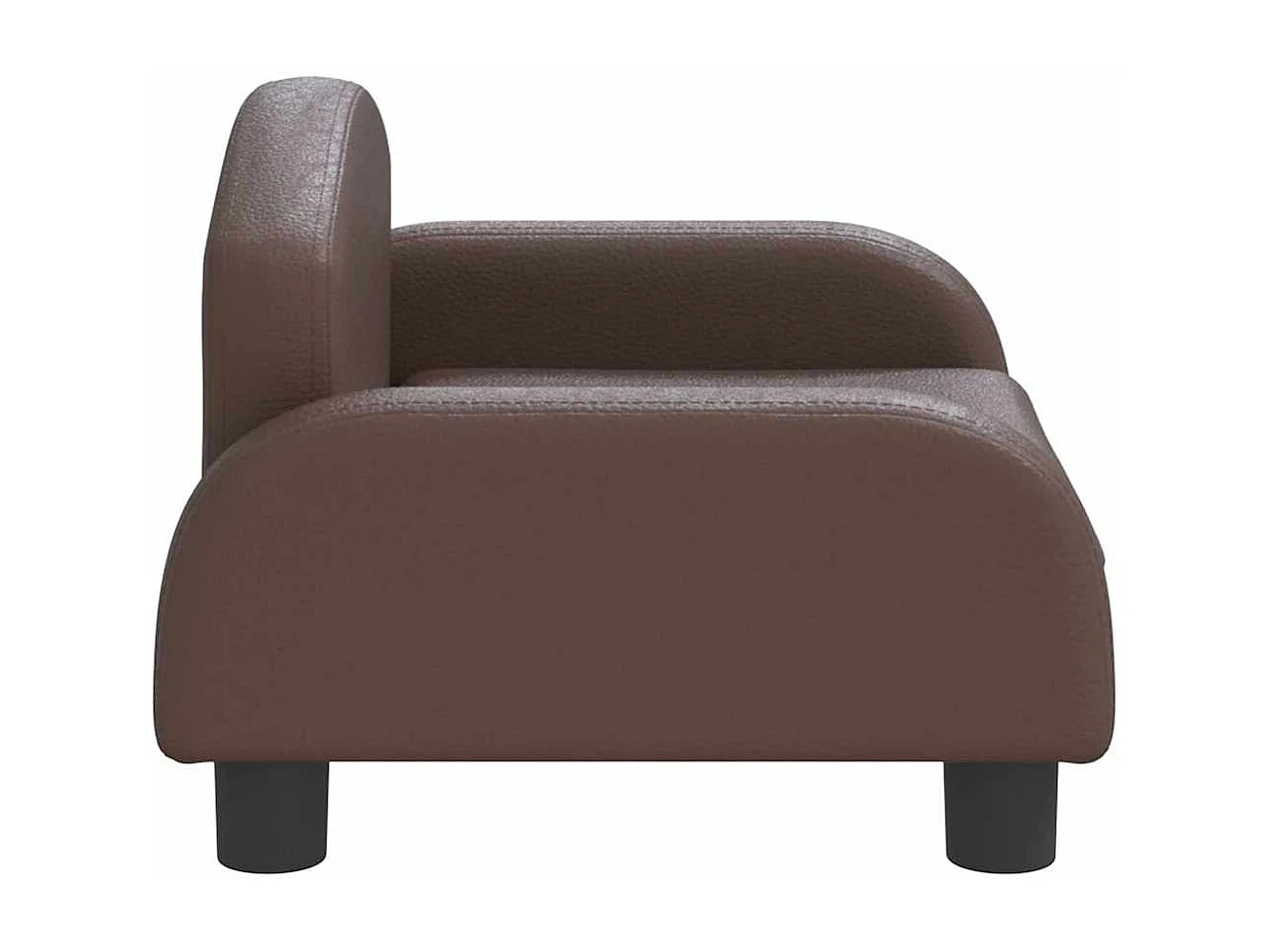 Lit pour chien marron 50x40x30 cm similicuir