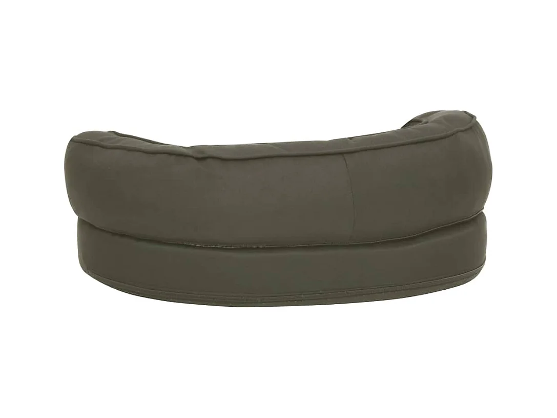 Colchón para cama de perro ergonómico aspecto lino gris 60x42cm