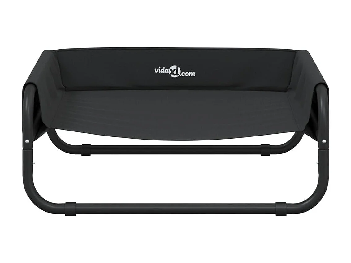 Lit surélevé pour chien anthracite tissu Oxford et acier