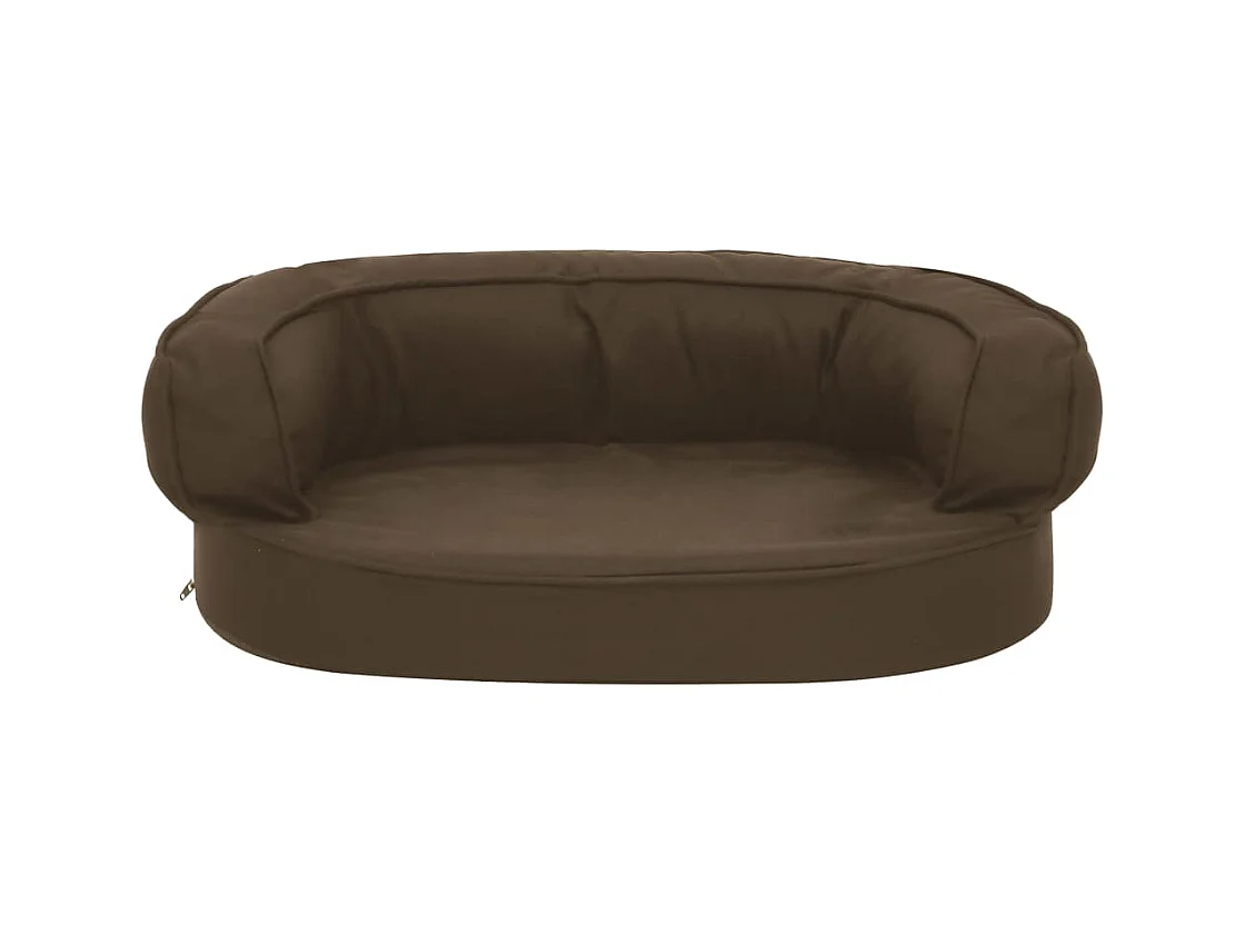 Matelas de lit ergonomique pour chien 60x42 cm Aspect de lin
