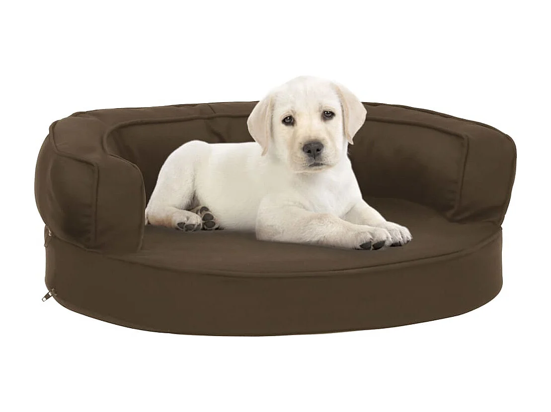 Matelas de lit ergonomique pour chien 60x42 cm Aspect de lin