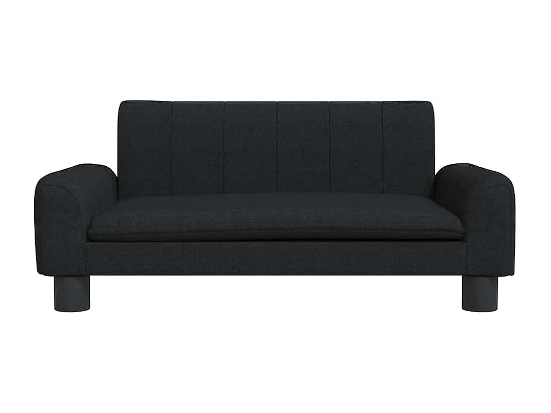 Lit pour chien noir 70x45x30 cm tissu