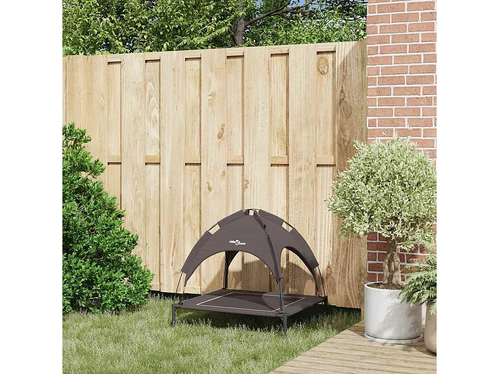 Lit pour Chien Marron m Acier