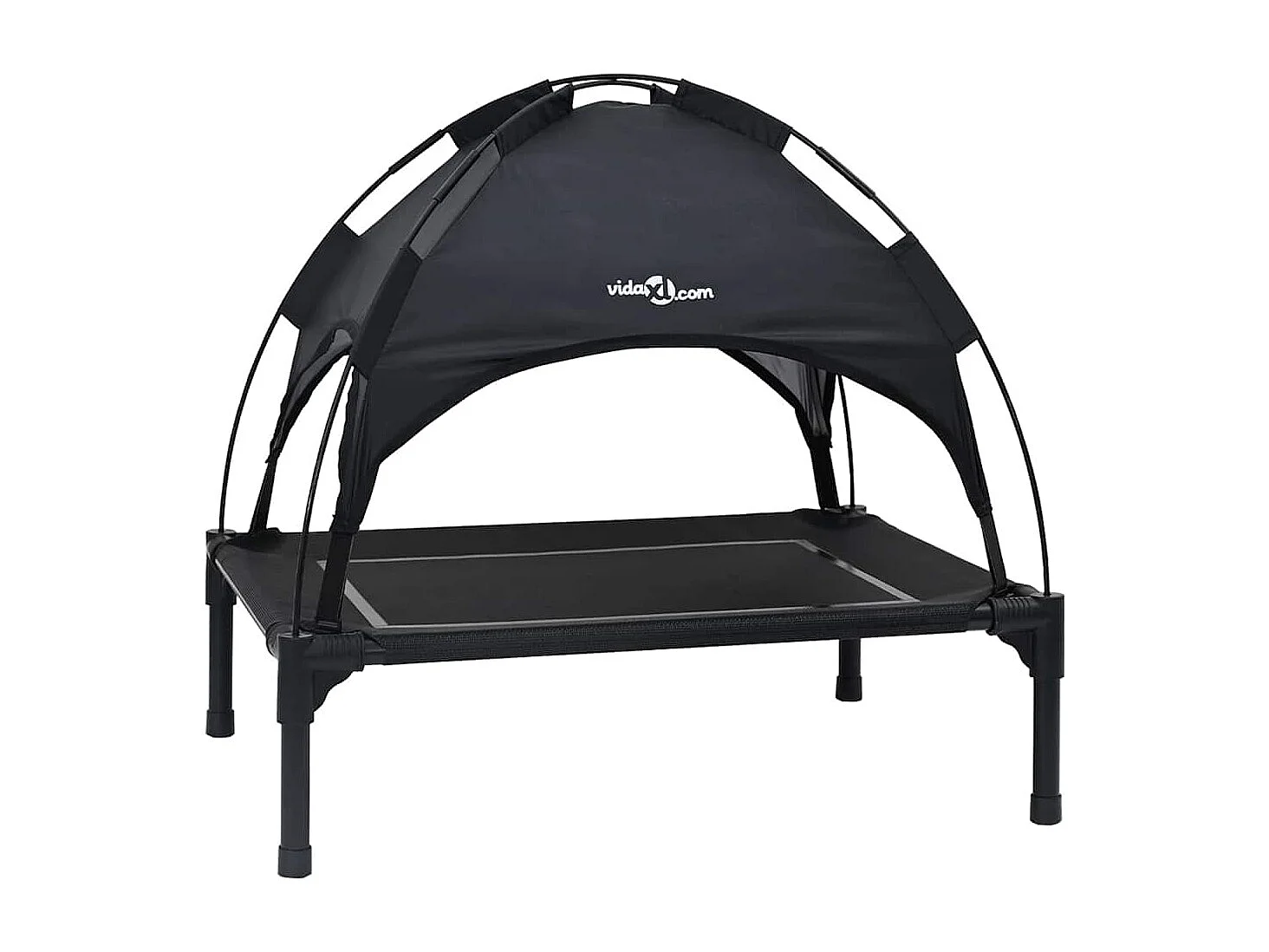 Lit pour Chien Noir m Acier