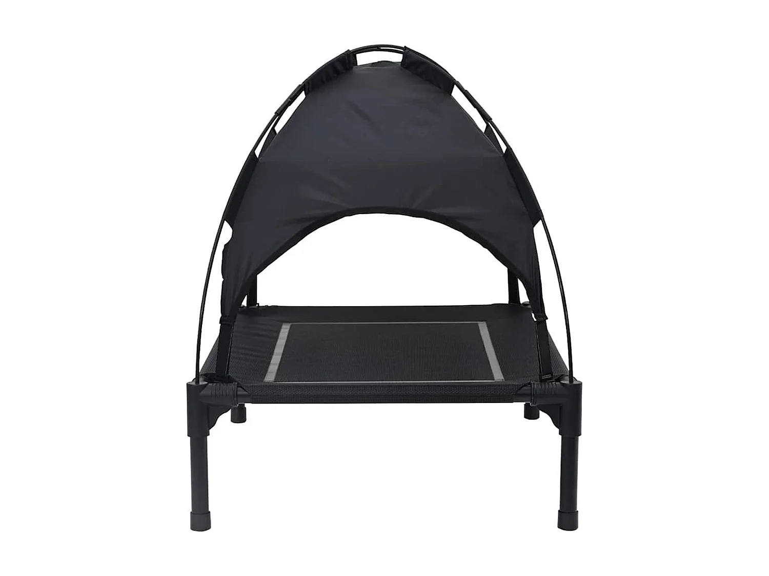 Lit pour Chien Noir m Acier