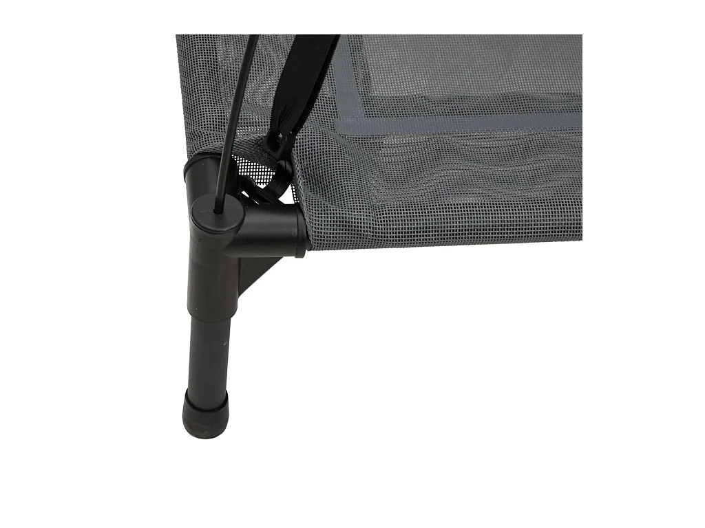 Lit pour chien avec auvent anthracite tissu Oxford et acier