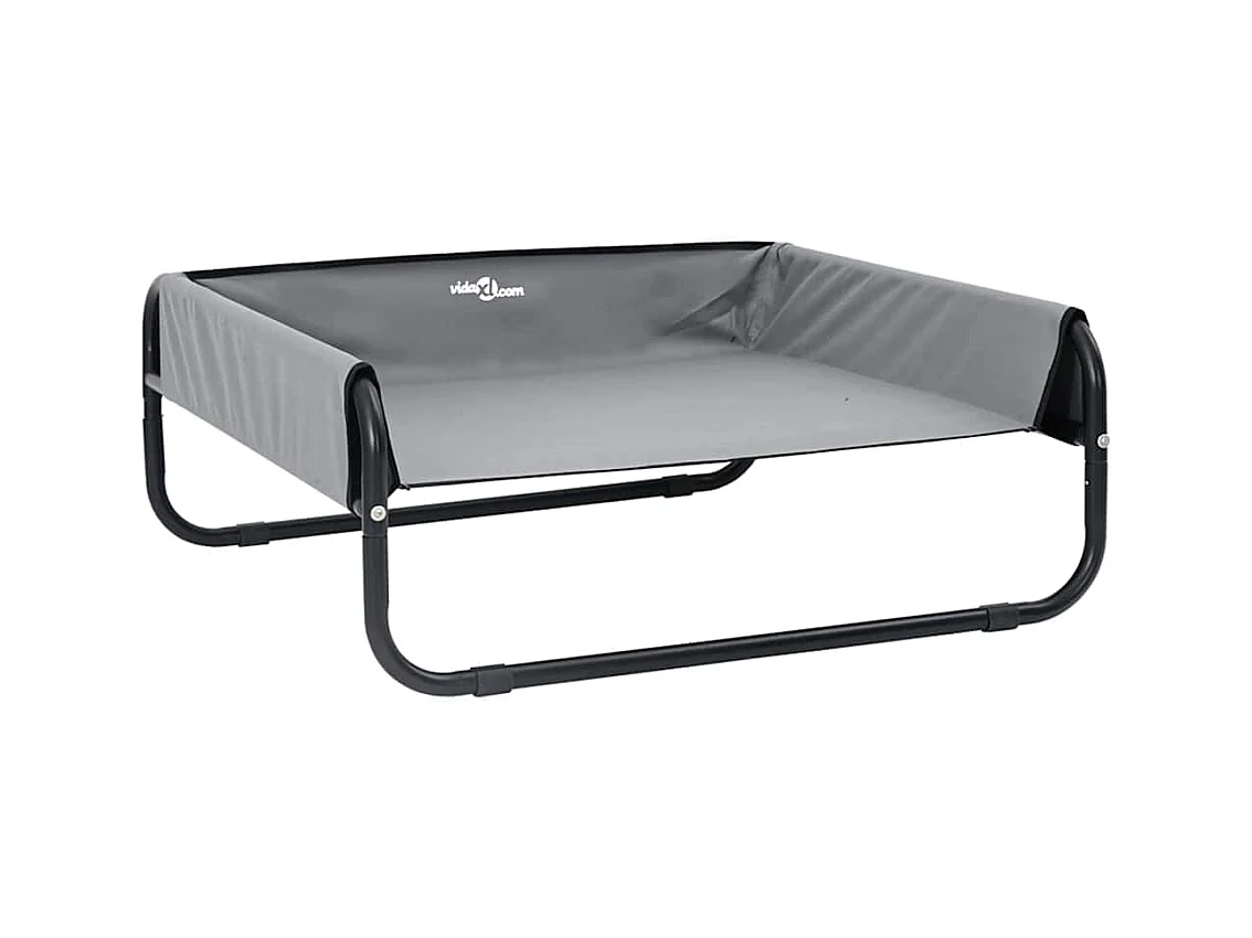 Cama para perro Gris Claro l Tela Oxford y Acero