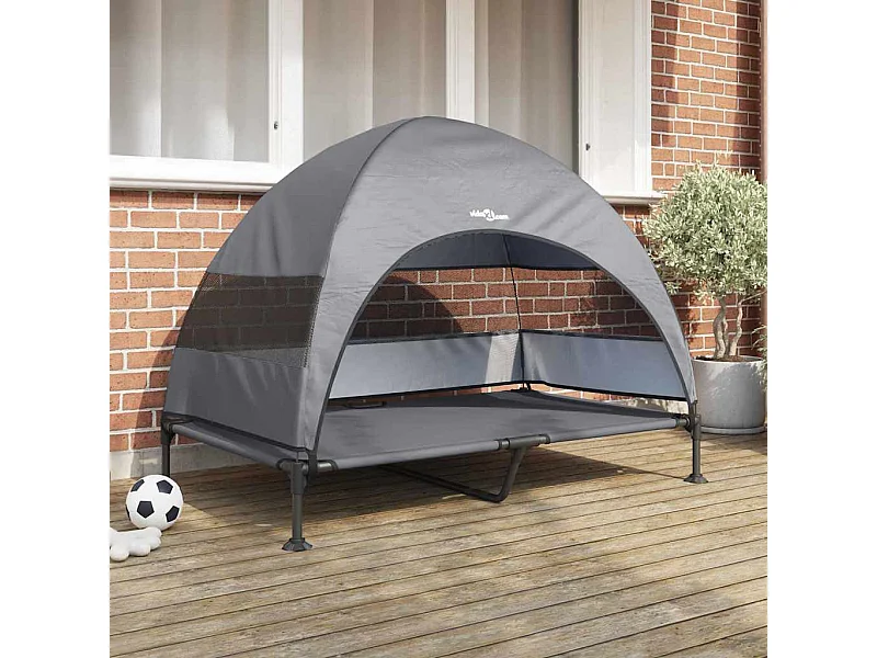 Cama Elevada para Perros Manual Gris claro 127 x 81 x 108 cm