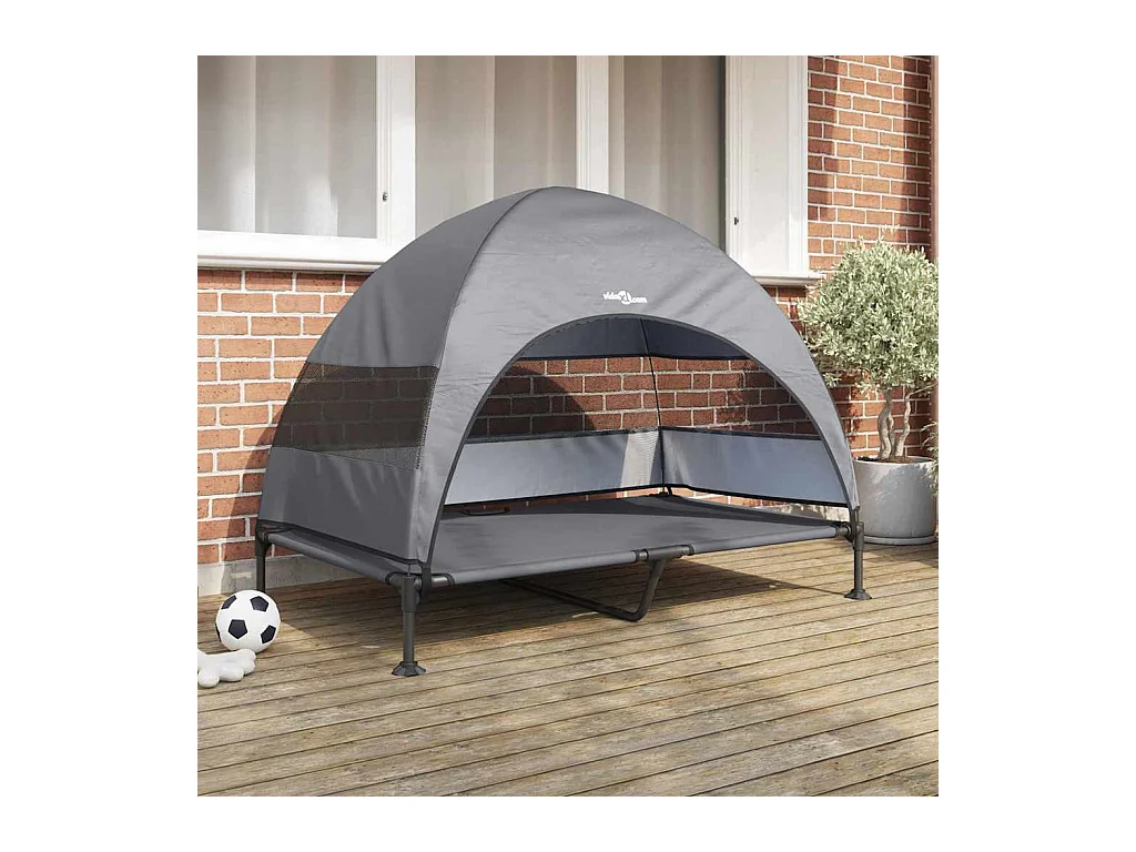 Cama Elevada para Perros Manual Gris claro 127 x 81 x 108 cm