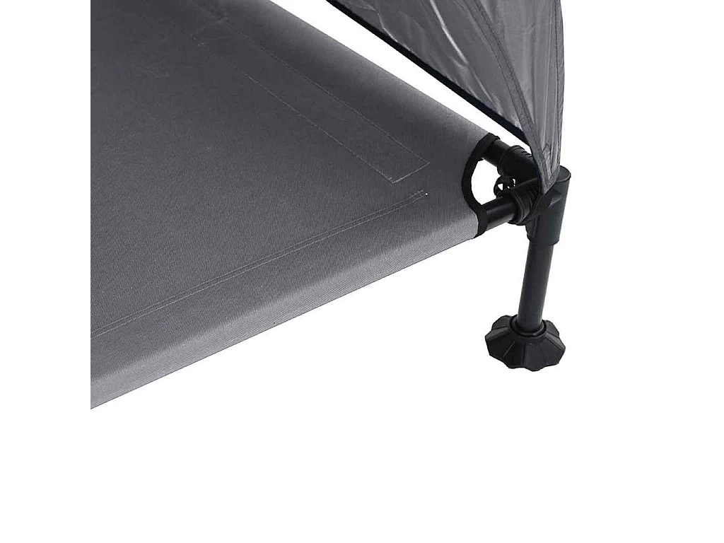 Lit surélevé pour chien Gris clair 127 x 81 x 108 cm