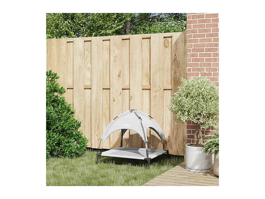 Cama para Cachorro Cinza Prateado m Aço