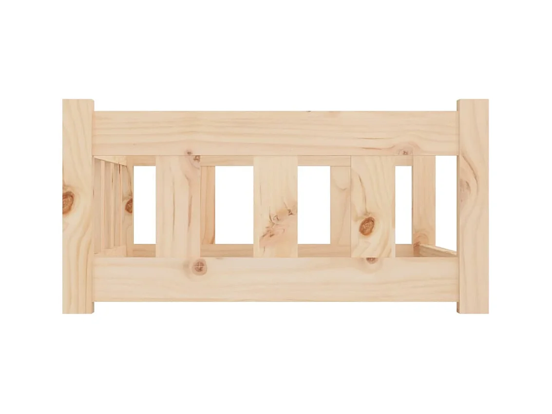 Cama para perros 75,5x55,5x28 cm Madera maciza de pino