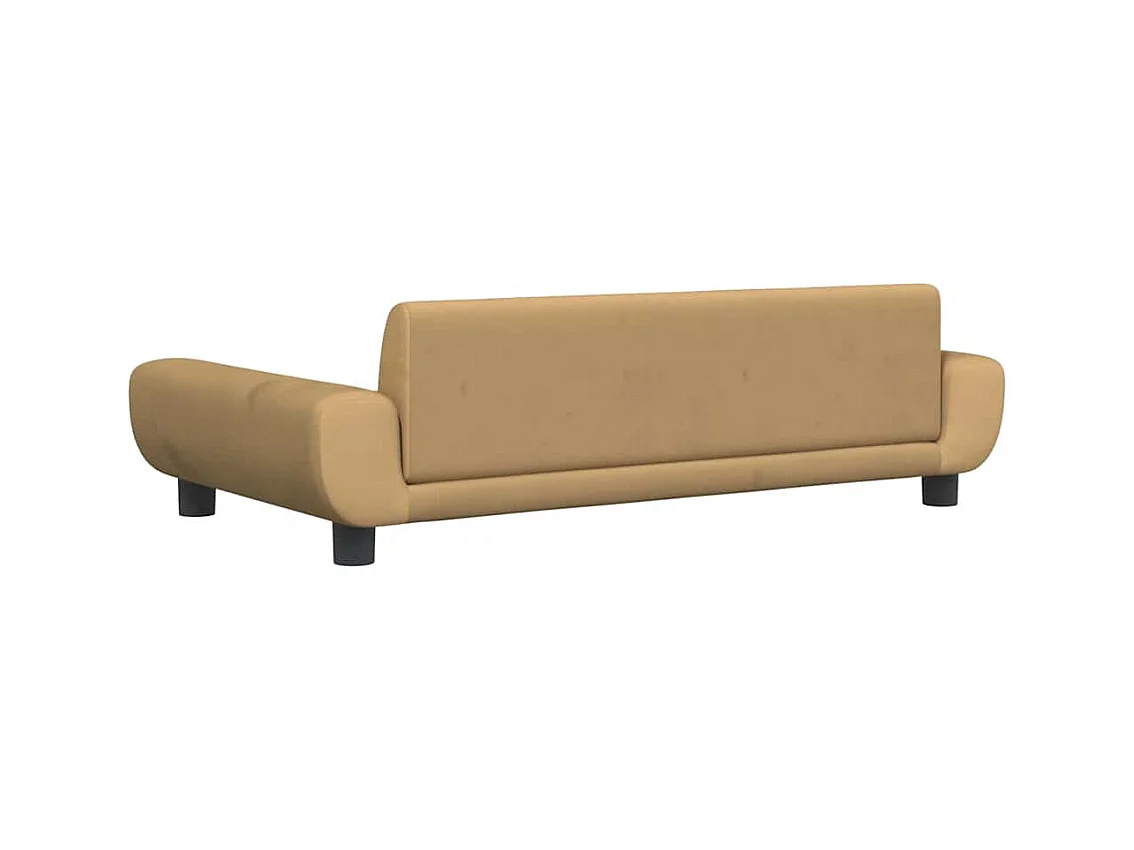 Cama para cães 100x54x33 cm veludo castanho