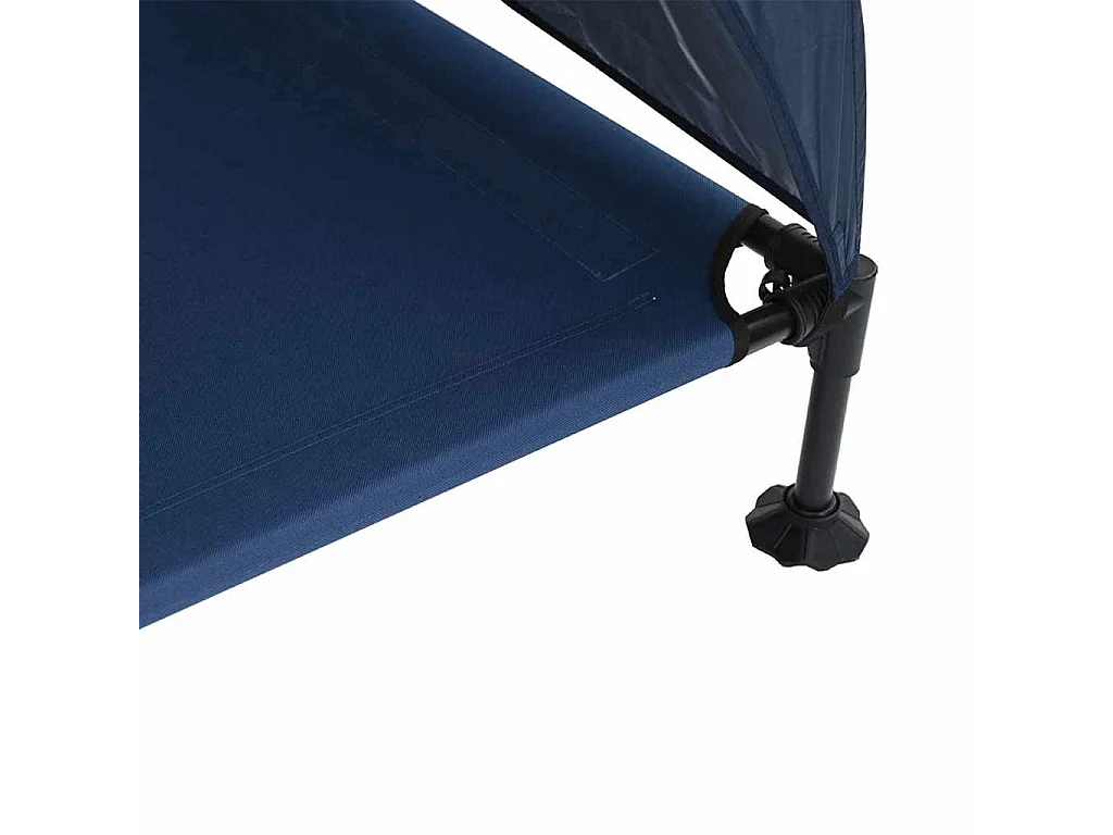 Lit surélevé pour chien Bleu marine 127 x 81 x 108 cm